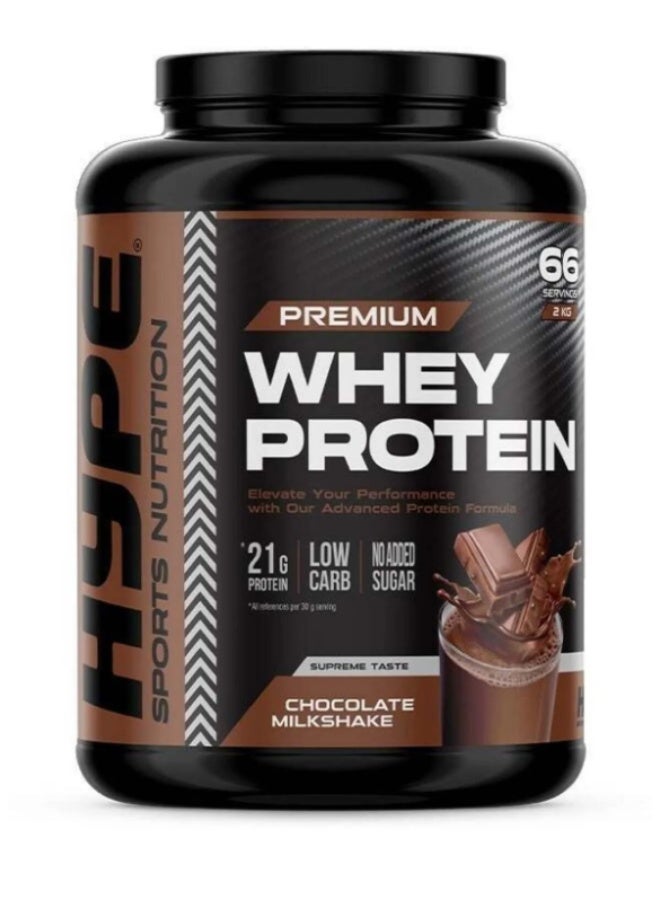 HYPE PREMIUM WHEY PROTEIN 2KG - CHOCOLATE MILKSHAKE - Image 1