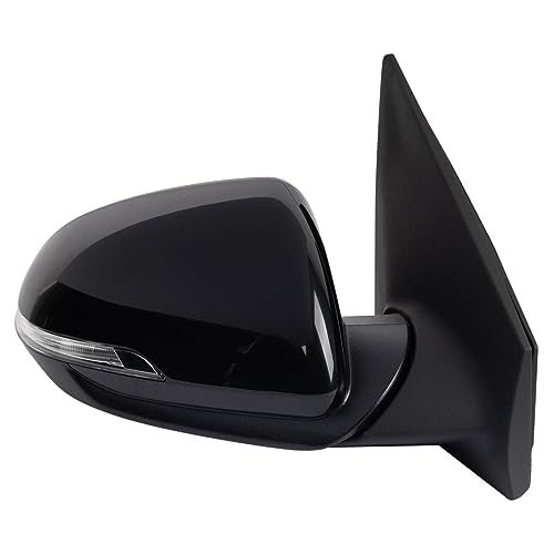 TRQ Passenger Side Power Heated Mirror Smooth Black with Turn Signal Compatible with 2018 Kia Rio KI1321219 - Image 4
