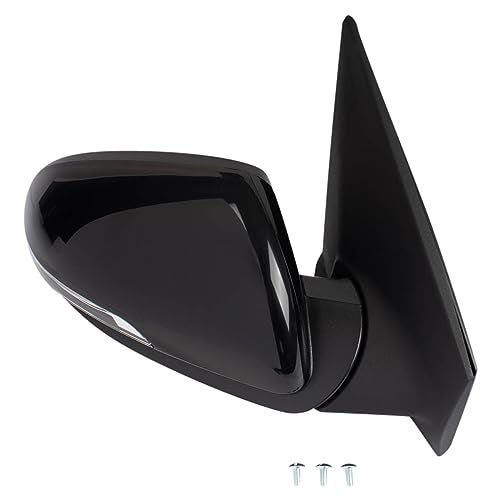 TRQ Passenger Side Power Heated Mirror Smooth Black with Turn Signal Compatible with 2018 Kia Rio KI1321219 - Image 3