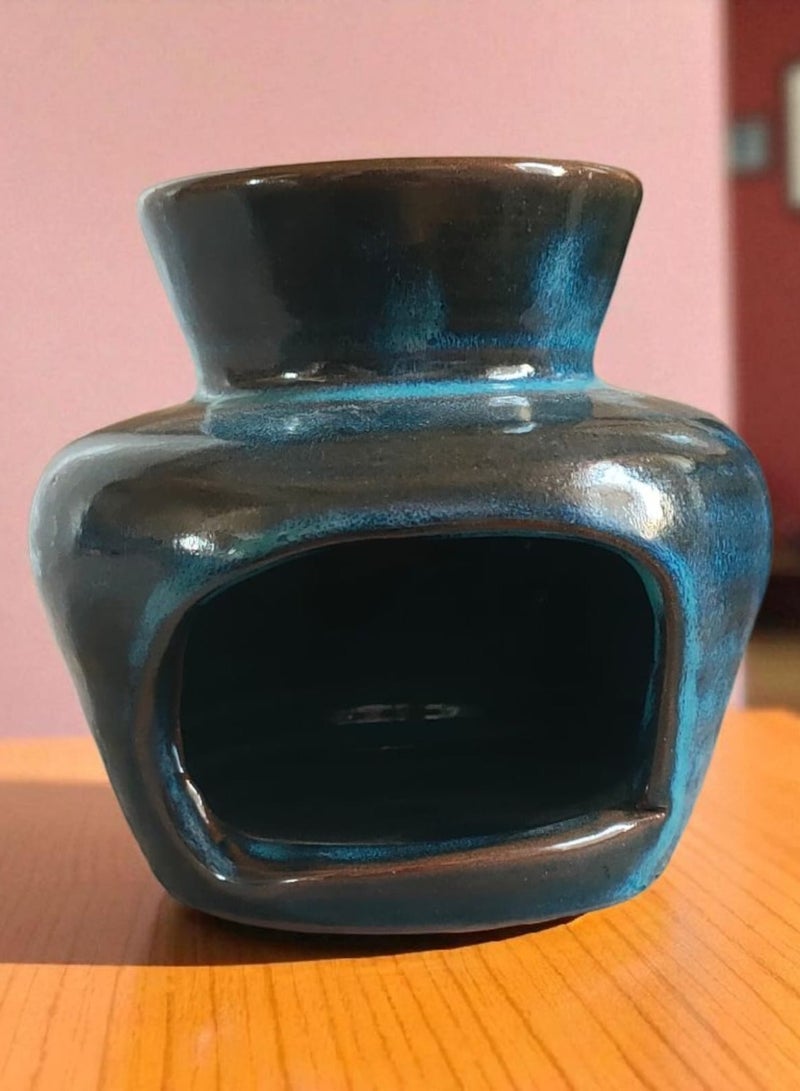 كلور زون بوتري فواحة عطر مصنوعة من الفخار والبورسلين شغل و رسم يدوي مقاس 10 سم  - Image 2