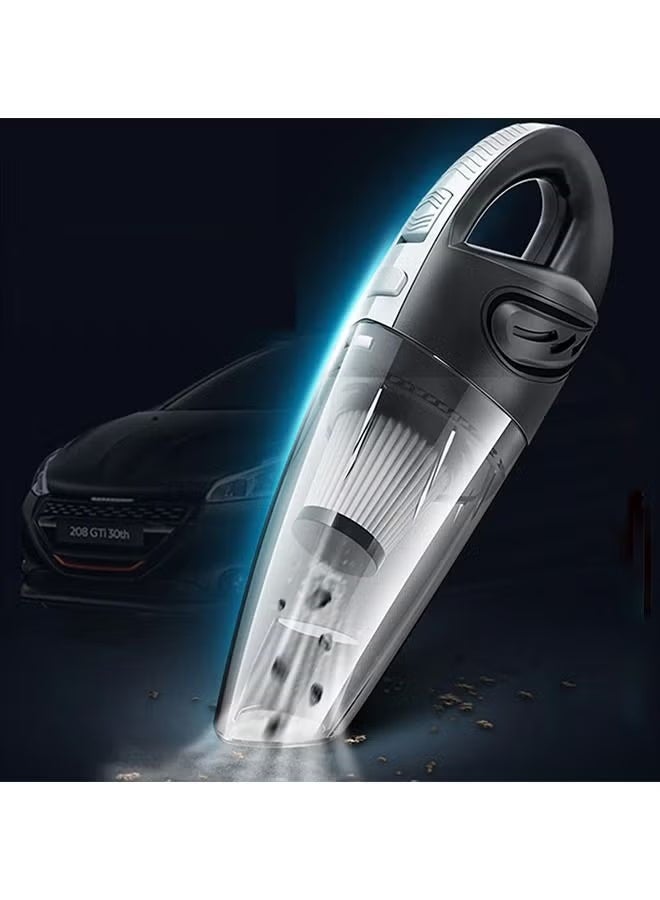 3 اكس ار مكنسة كهربائية صغيرة عالية الجودة محمولة بسلك 9 قدم وحقيبة - 12 فولت ، مكنسة كهربائية للسيارة 3XR - طاقة عالية محمولة ، مجموعة ملحقات سيارات صغيرة للتفاصيل الداخلية أسود - Image 1