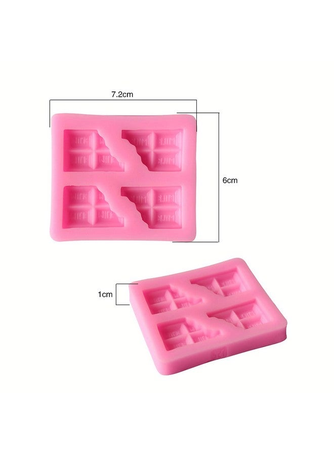 Hengke 2 Pcs Half Chocolate Shape Soap Silicone Mold, Hocolate Fondant Mold Cake Topper Decoration Candle Resin Mould Chocolate,Polymer Clay,Soap,Crafting Projects - Image 2