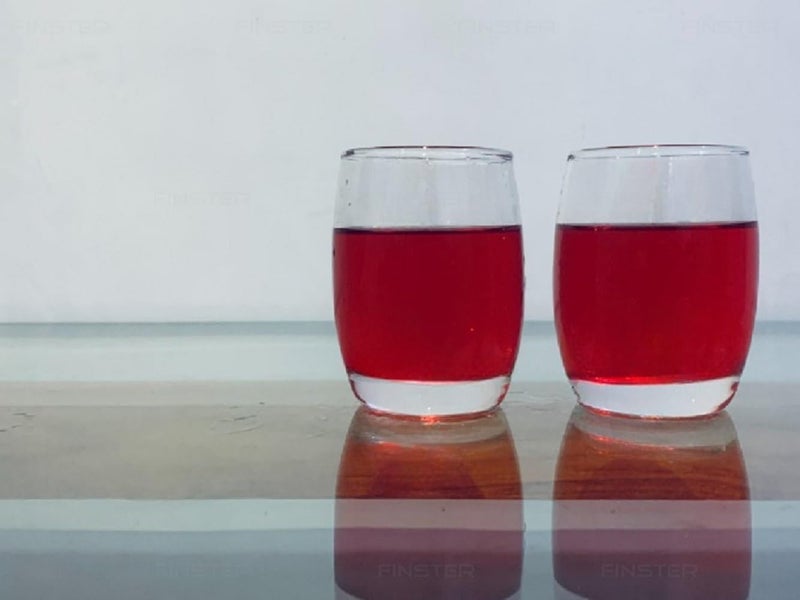FINSTER Oval Crystal Water Glasses Set of 4200ML Glass Juice Set of 4 - Image 5