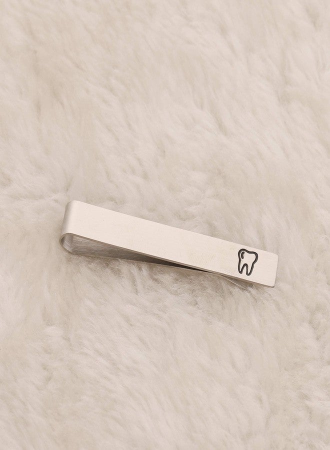 AKTAP Mens Tie Clip Dentist Gifts Dental Hygienist Gift Tie Bar Clip for Dental Student Dental Graduate (Mens Tie Clip) - Image 2