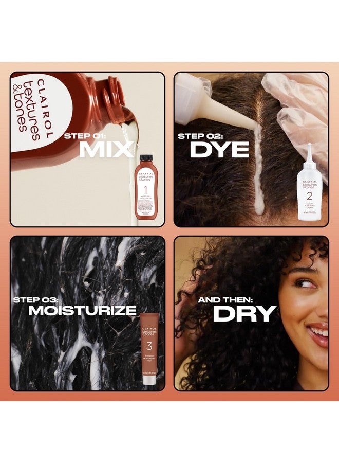 كلايرول صبغة شعر دائمة Textures & Tones 5G لون شعر بني كراميل، عبوة من قطعة واحدة - Image 5