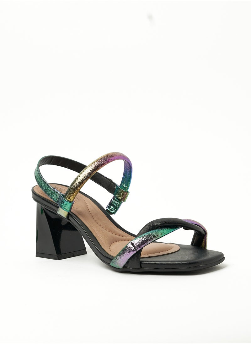 Beira Rio Multi Strap Mid Heel Sandals | Made in Brazil  - Image 1