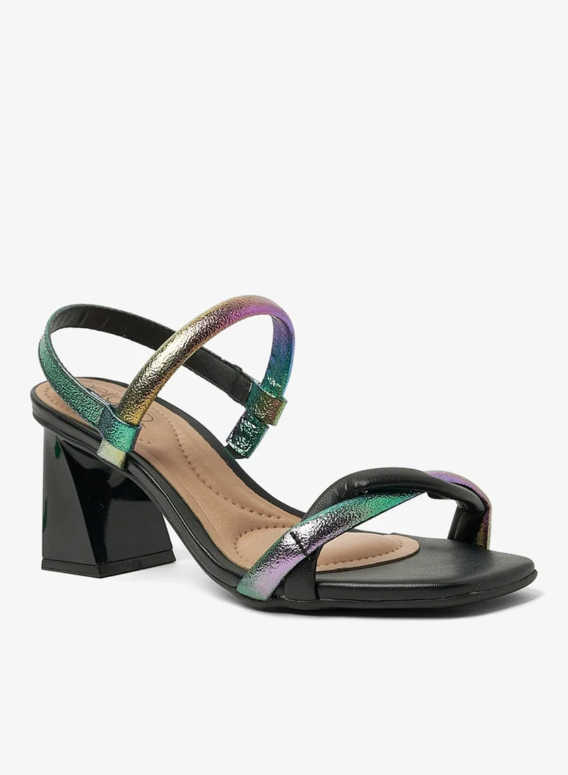 Beira Rio Black Sandals for Women with Back Strap – Stylish & Supportive sling Back Ladies Sandals for Women | Best Price UAE