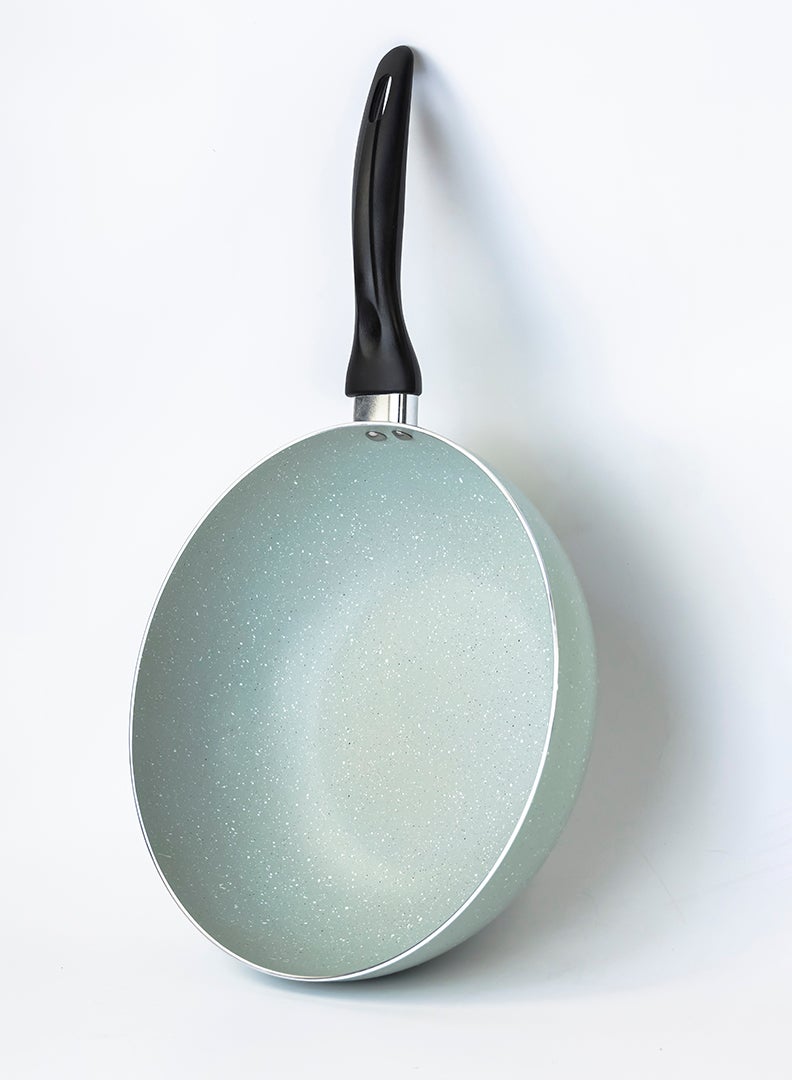 Wilson 26cm Aluminium Pressed Wok Pan, Non- Stick, Induction, Marble coated - Image 4