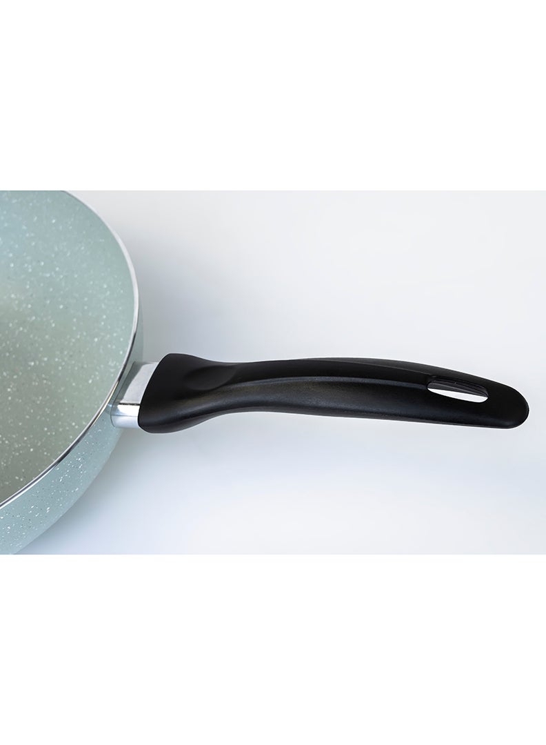 Wilson 26cm Aluminium Pressed Wok Pan, Non- Stick, Induction, Marble coated - Image 3
