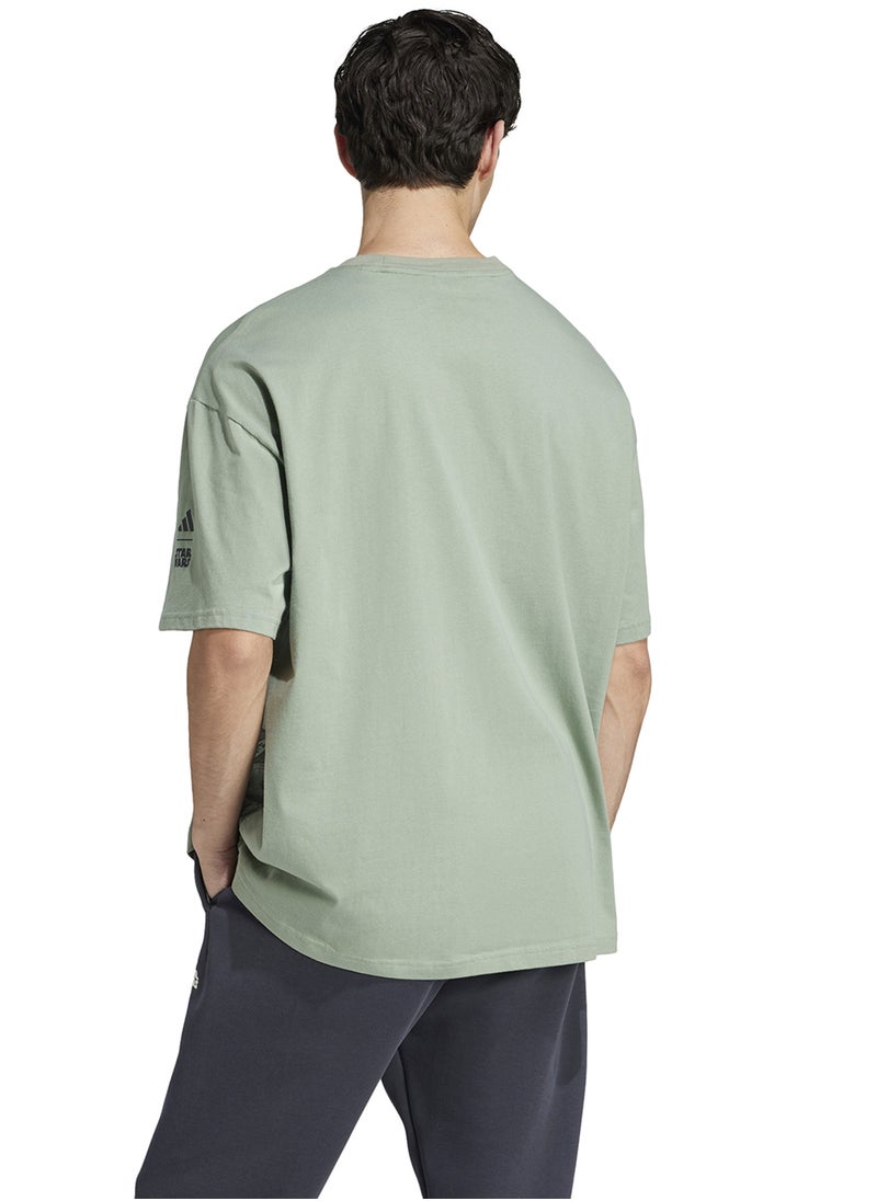 Adidas Star Wars The Mandalorian Over-Sized T-Shirt  - Image 2