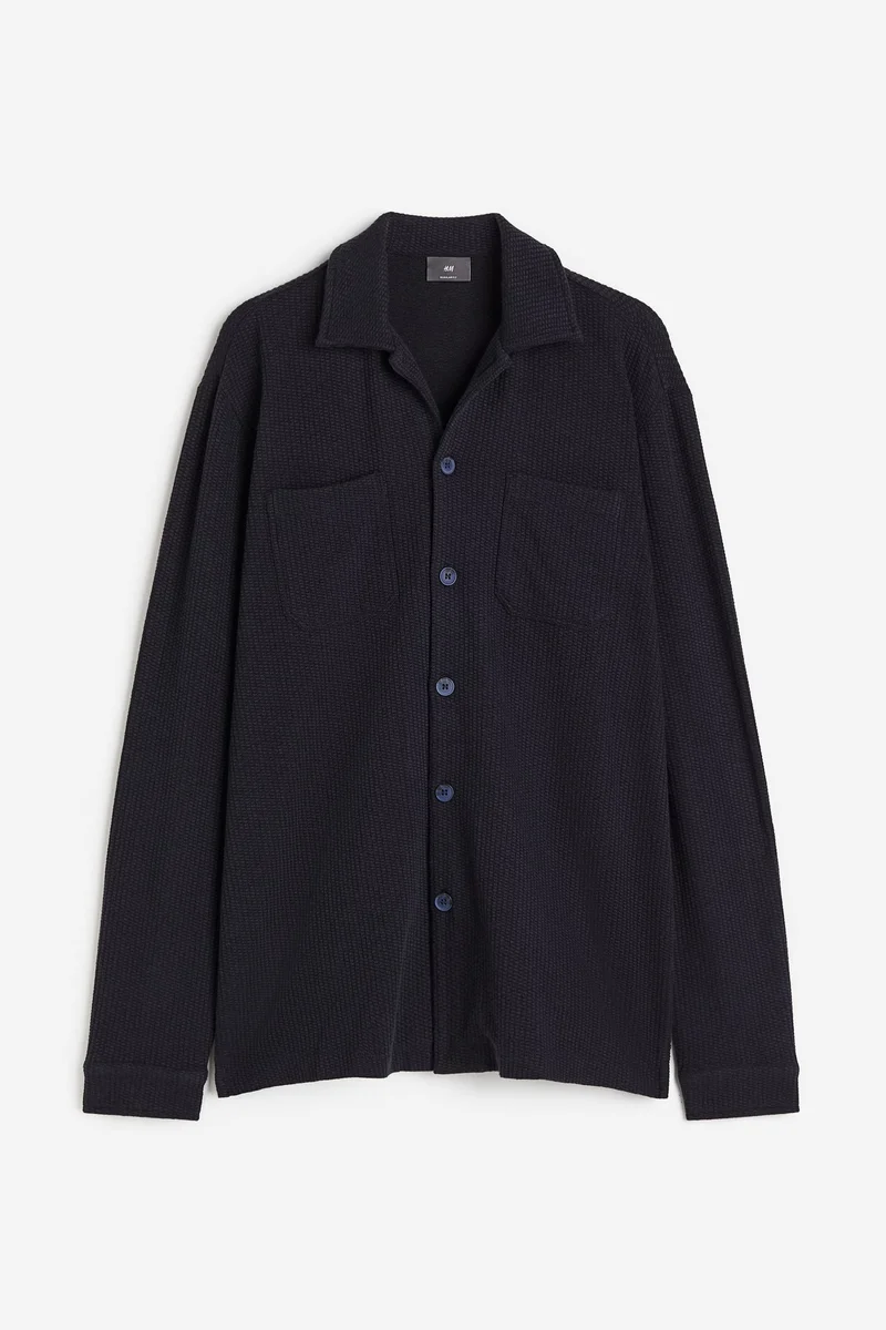 H&M Regular Fit Waffled overshirt