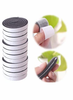 KASTWAVE Seal Tape, Strong Adhesive Soundproof Shockproof Gap Sealing Foam Rubber Weather Stripping Strip Tape for Home Window Door Draught Excluder Air Conditioner (12 Rolls of 1M Long Each)  - Image 1