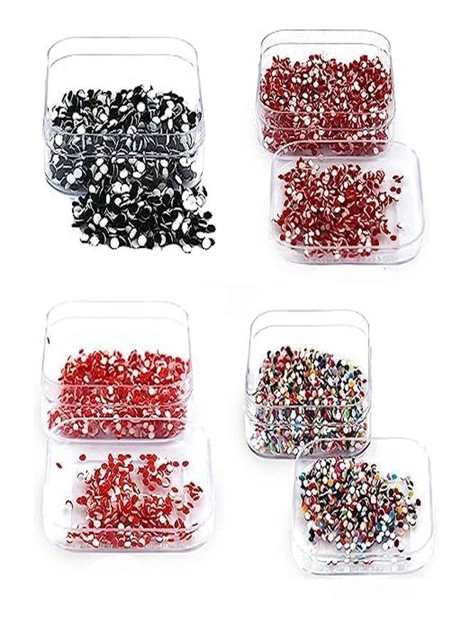 Sidhav Bindi |Tikali |Sticker Bindi| Daily Use Bindi for Women - Pack of 4 Boxes (Bindi Size : 1.5Mm Each) (Pack of-4) 08 Size Number - Image 1