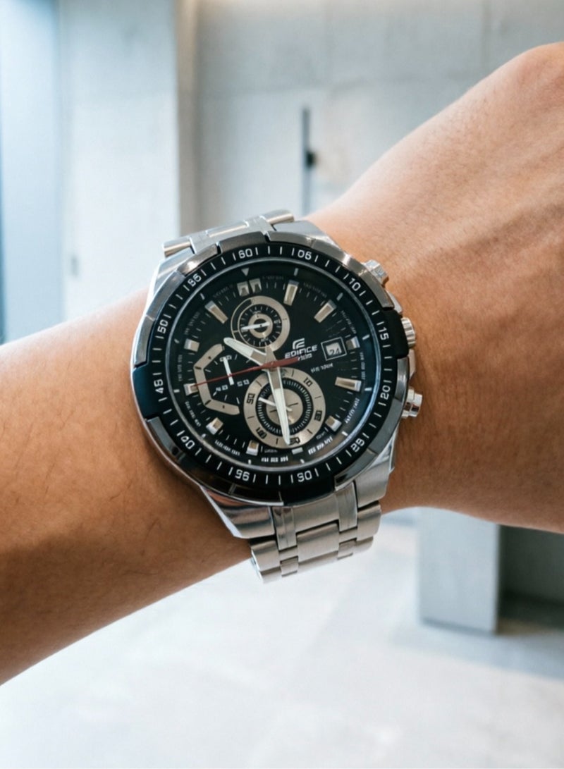 CASIO Men Edifice Water Resistant Chronograph Watch EFR-539D-1A - 50 mm - Silver - Image 2