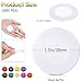 Leitee 500 Pcs White Plastic Poker Chips Bulk 15 Inch Mini Bingo Chips Tokens Markers Blank Casino Counting Discs Learning Math Counters for Adults Interlocking Game Counting Reward Card - Image 4