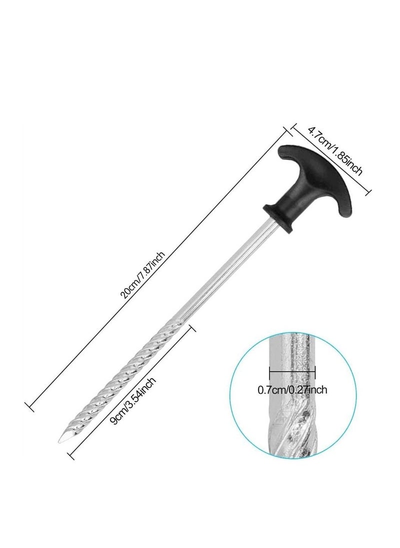 SYOSI - Tent Peg Stakes, 12 Pcs Tent Pegs Galvanized Non-Rust, Tent Accessories Tent Peg Stakes Camping Stakes Robust, for Camping Trip, Hiking, Gardening, Outside Decorations - Image 1