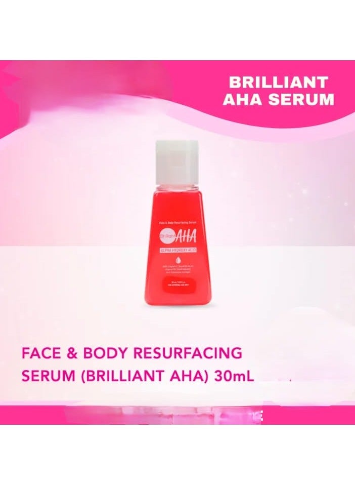 Brilliant سيروم الوجه والجسم أحماض ألفا هيدروكسي للبشرة المتألقة 30 مل - Image 2
