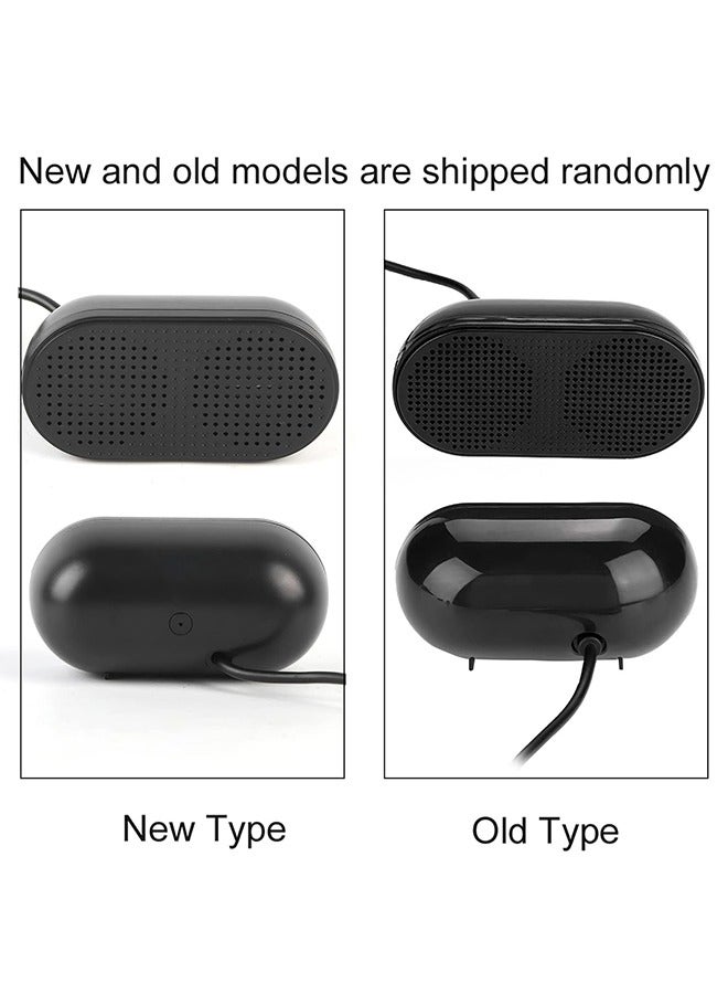 USB Mini PC Speaker, Computer Speaker, Powered Stereo Multimedia Speaker for Notebook Laptop PC (Black)  - Image 4