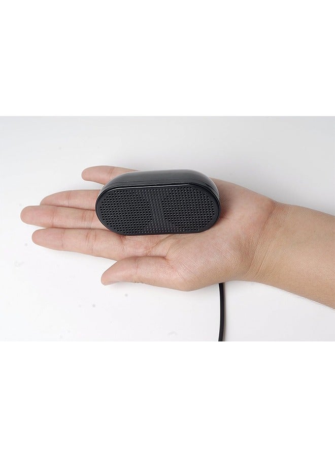 USB Mini PC Speaker, Computer Speaker, Powered Stereo Multimedia Speaker for Notebook Laptop PC (Black)  - Image 5
