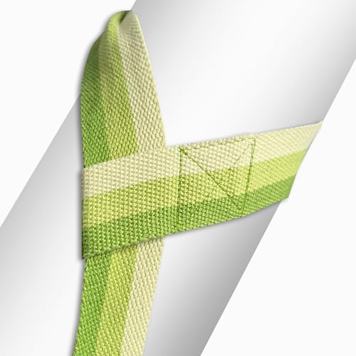 Samadhaan Yoga Mat Carrier Strap | Yoga Mat Holder Straps | Adjustable Mat Holder Sling for Carrying Mats | With Thick, Durable, & Comfy Texture | Portable & Secure Grip | Yoga Mat Strap | Green- 64” - Image 2