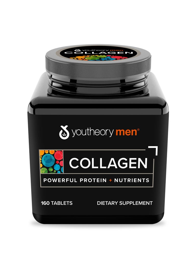 youtheory - Men Collagen Powerful Protein + Nutrients 160 Tablets - Image 1