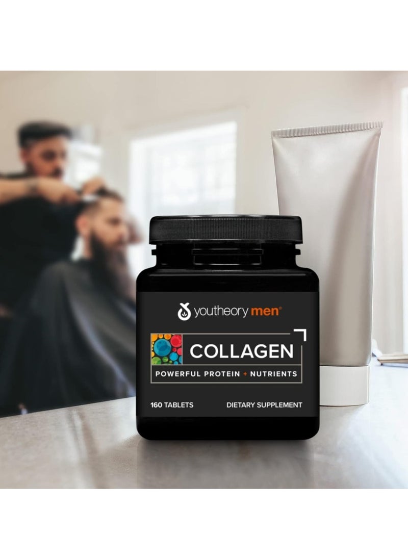 youtheory - Men Collagen Powerful Protein + Nutrients 160 Tablets - Image 1