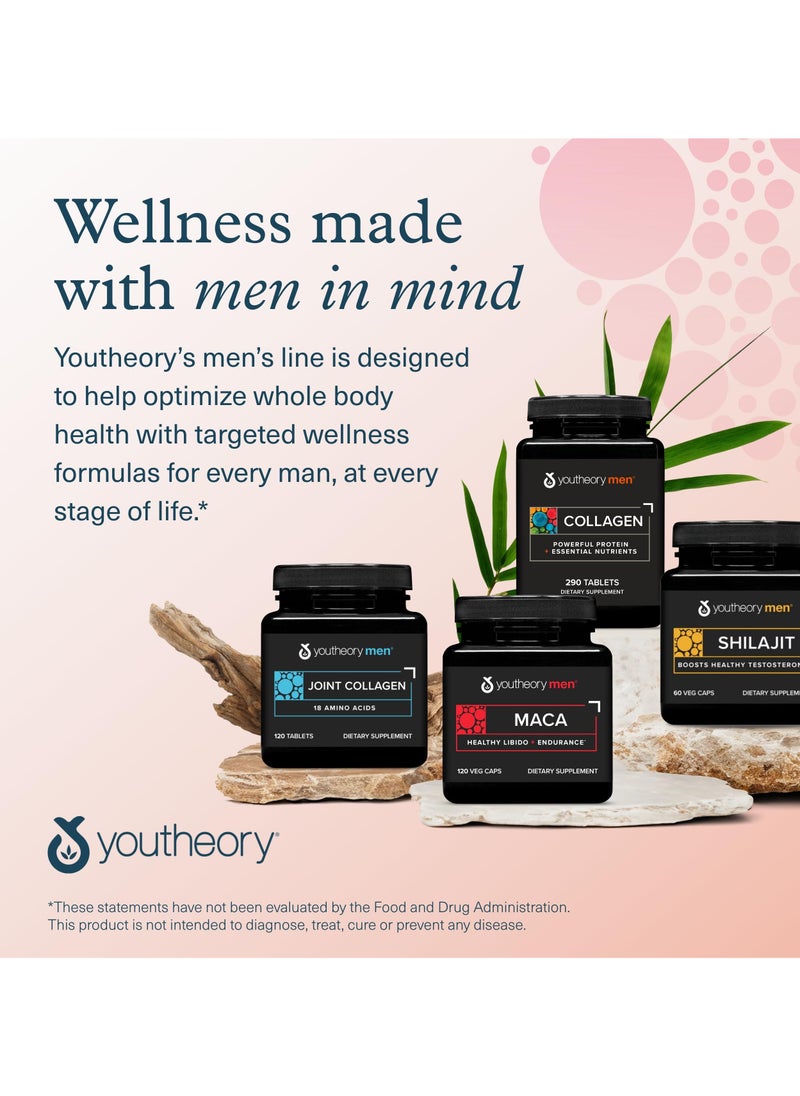 youtheory - Men Collagen Powerful Protein + Nutrients 160 Tablets - Image 1