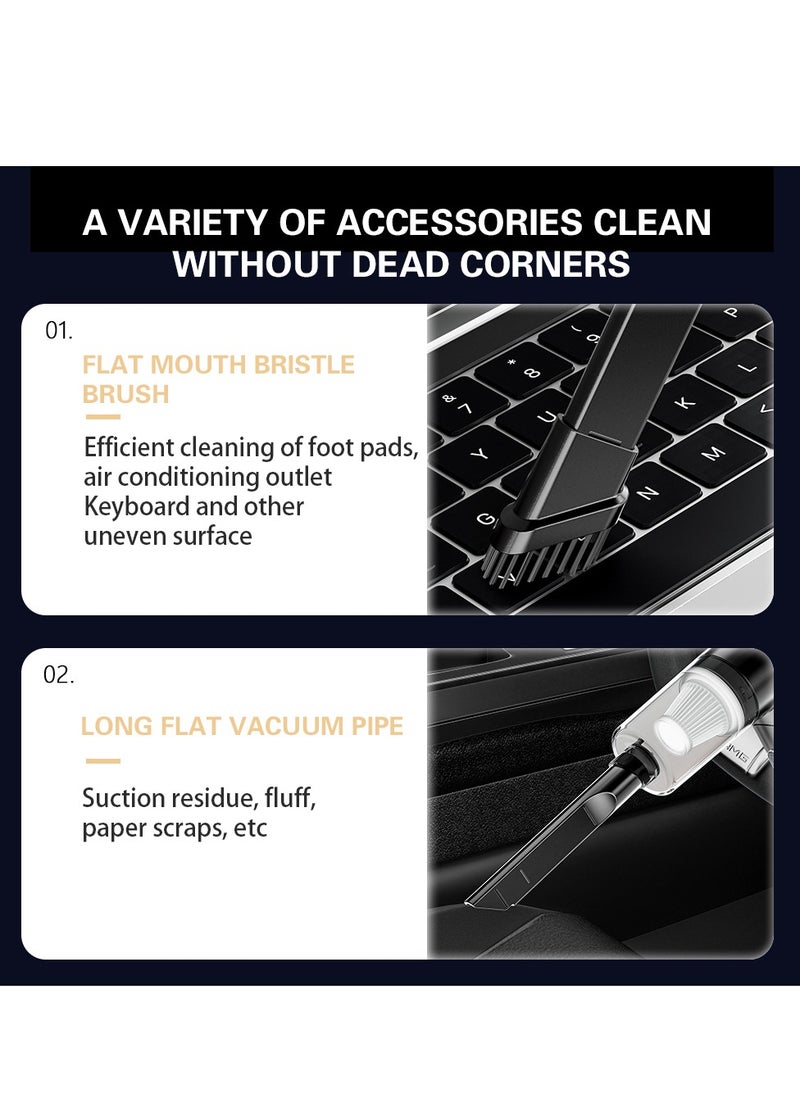 DMG TECH - Wireless Handheld Car Vacuum Cleaner, 2 in 1 Mini Vacuum Cleaner, 90° Foldable Portable Vacuum Cleaner for Car, 8kPa High Power Suction, Car Vacuum Suitable for Car, Vehicle, Pet, Office, Home - Image 1