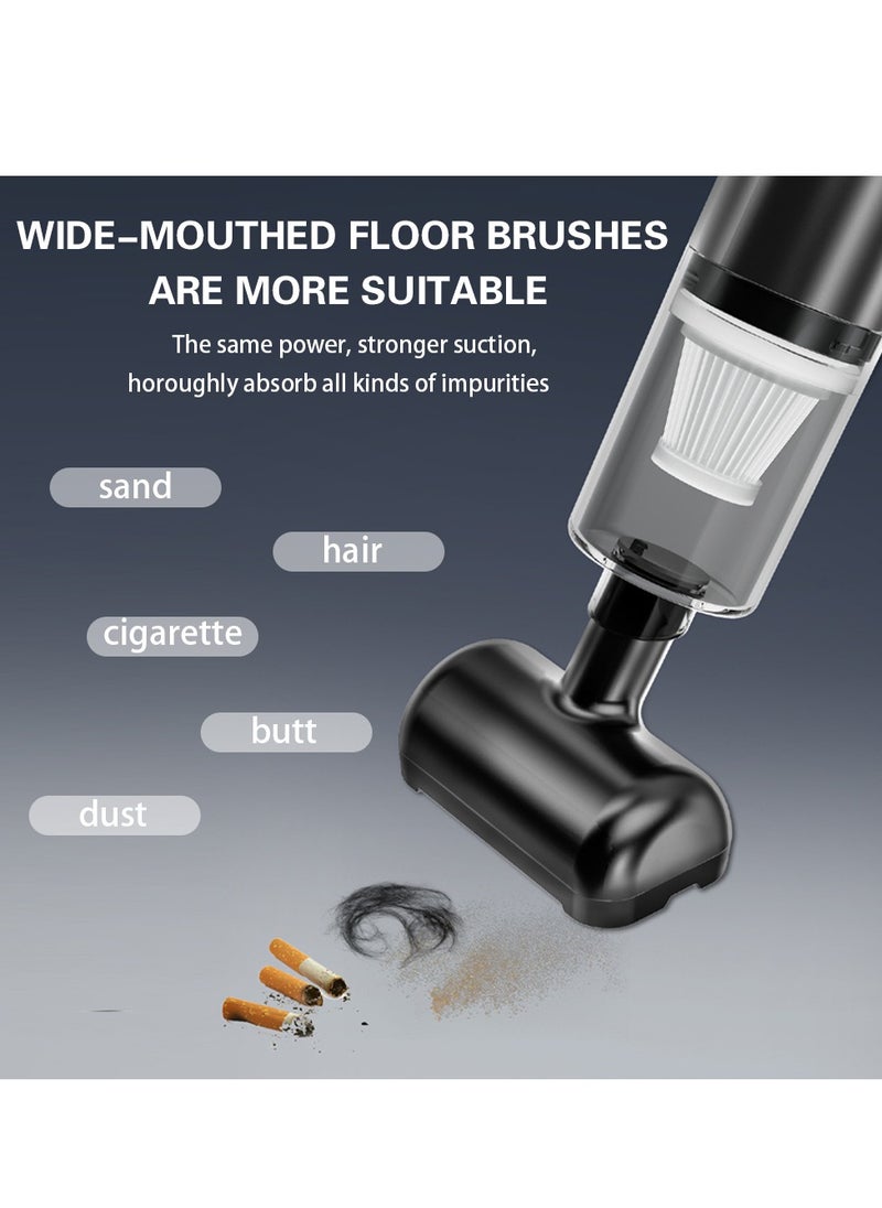 DMG TECH - Wireless Handheld Car Vacuum Cleaner, 2 in 1 Mini Vacuum Cleaner, 90° Foldable Portable Vacuum Cleaner for Car, 8kPa High Power Suction, Car Vacuum Suitable for Car, Vehicle, Pet, Office, Home - Image 1