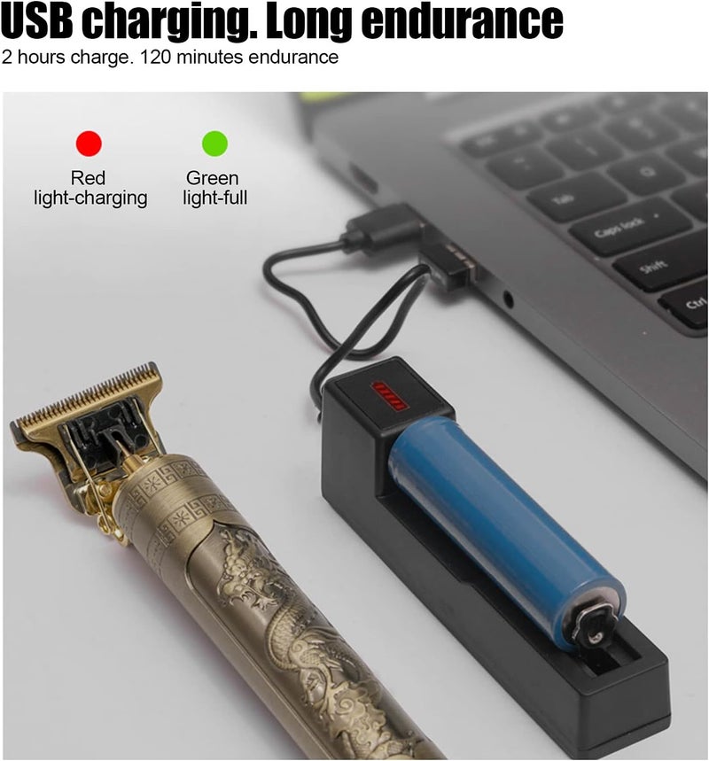 klarako Electric Hair Clipper, Rechargeable Metal Carving Electric Hair Clipper Household Hair Trimmer Cutting Machine, Hair Clipper Men - Image 3