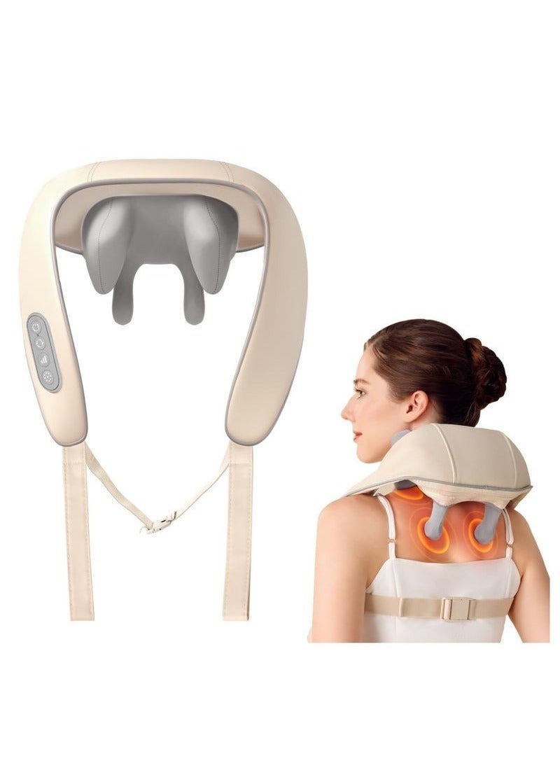 HAVEN Neck and Back Massager with Heat - Massager Pillow for Neck, Back, Shoulder, Legs - Body Pain Relief - Electric, Rechargeable, Deep Tissue 5D Kneading Massage Machine - Image 1