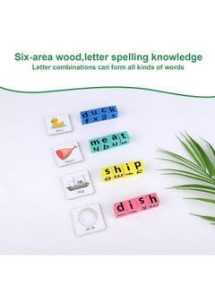 SAVITA Wooden Blocks Spelling Game Matching Letter Game With Wooden Blocks Flash Cards Storage Bag Word Builder Suitable For Kids Age 3+  - Image 5
