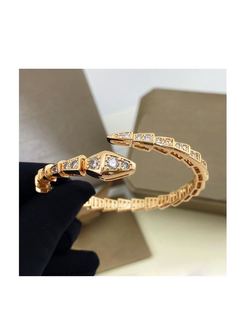 Luxurious full diamond snake bracelet.  - Image 2