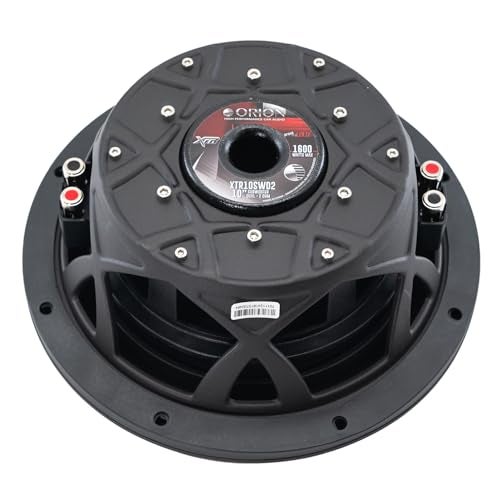 ORION XTR Series XTR10SWD2 Shallow Mount 10” Car Subwoofer, 1600W Max Power, 400W RMS, Dual 2 Ohm, UV Coated Cone, NBR Surround – Compact Slim Subwoofer for Clean Bass in Tight Car Audio Installs - Image 4