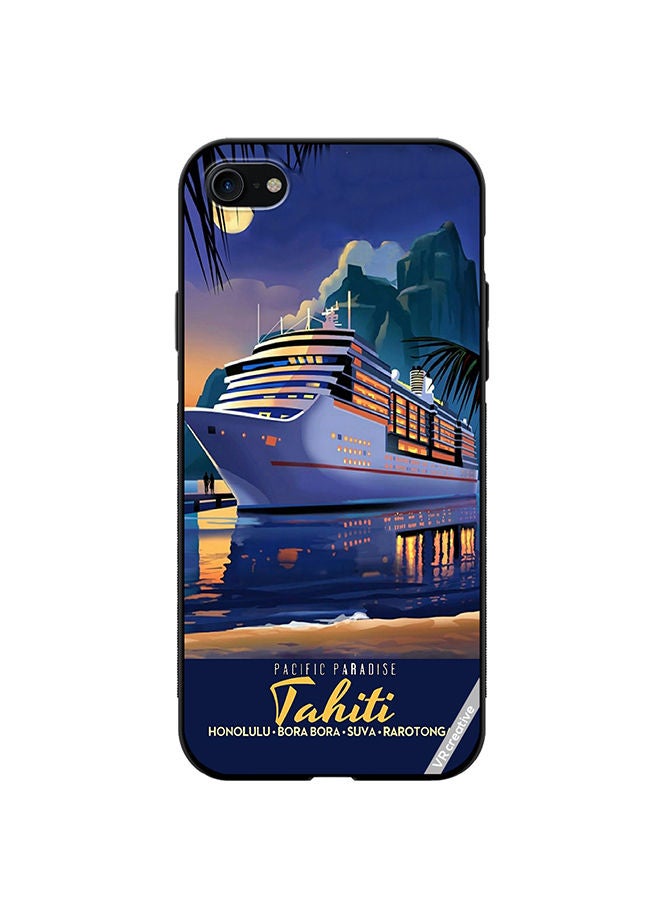 VR CREATIVE Protective Case Cover For Apple iPhone SE (2022) Pacific Paradise Design Multicolour - Image 1