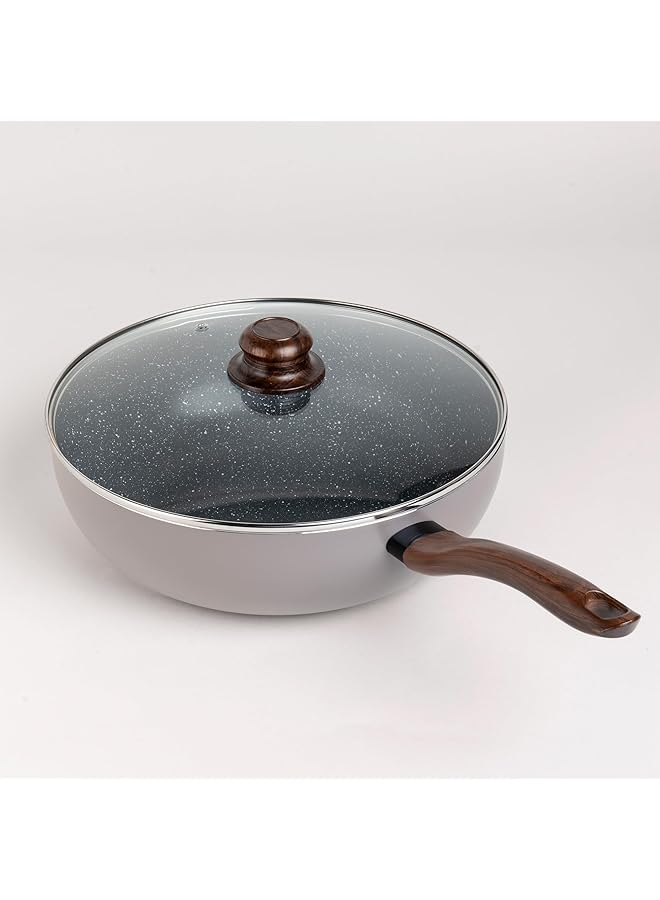 ألبرتو مقلاة عميقة بنية اللون 30 سم - Image 1