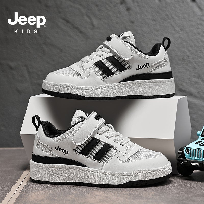 Jeep Boys Shoes 2025 Spring And Children'S Casual Board Shoes Comfortable Lightweight Girls Sneaker Breathable Single Mesh - Image 1