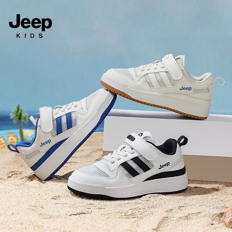 Jeep Boys Shoes 2025 Spring And Children'S Casual Board Shoes Comfortable Lightweight Girls Sneaker Breathable Single Mesh - Image 2