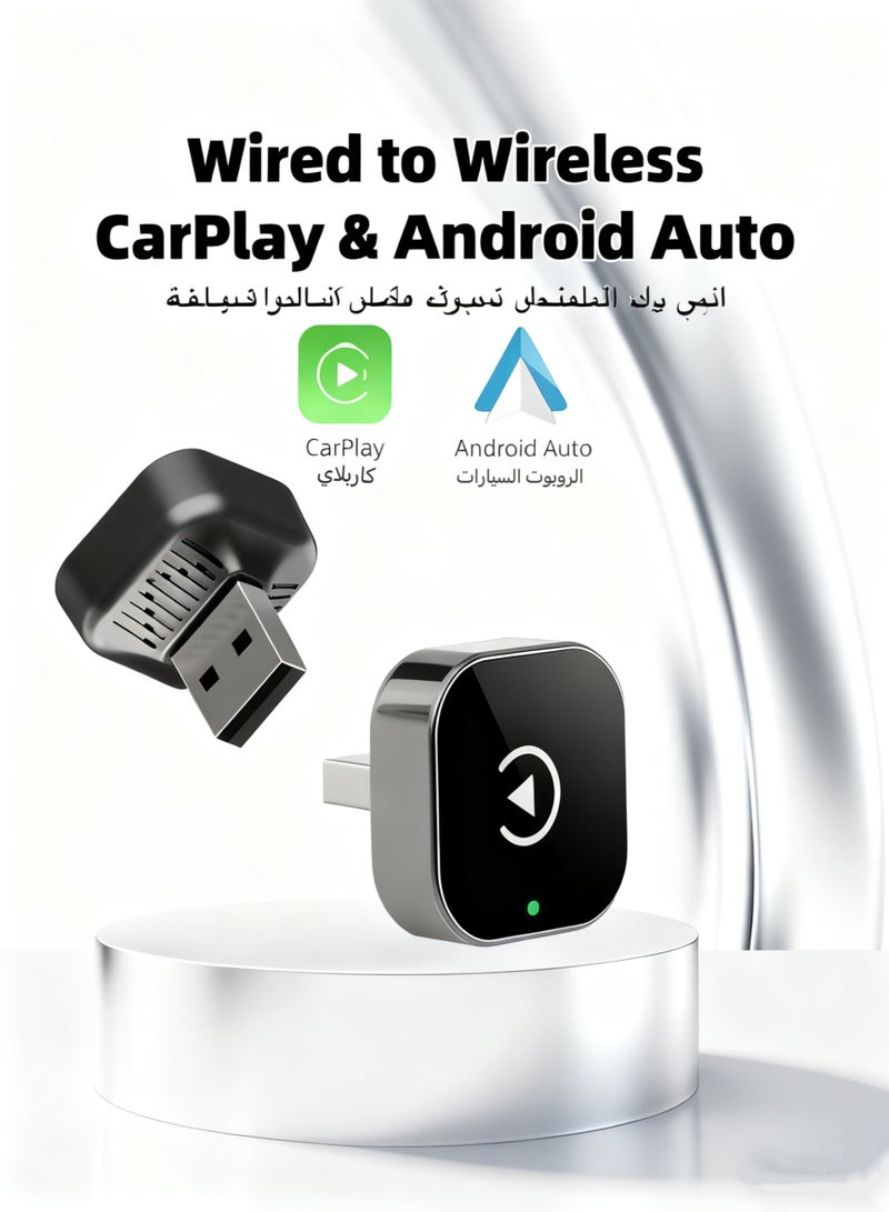 ألترون إعداد التوصيل والتشغيل لا حاجة لأي تطبيقات أو تنزيلات - ما عليك سوى توصيله بمنفذ USB في السيارة، ثم اقترانه مرة واحدة، وسيتصل تلقائيًا في كل مرة تُشغّل فيها سيارتك. - Image 1
