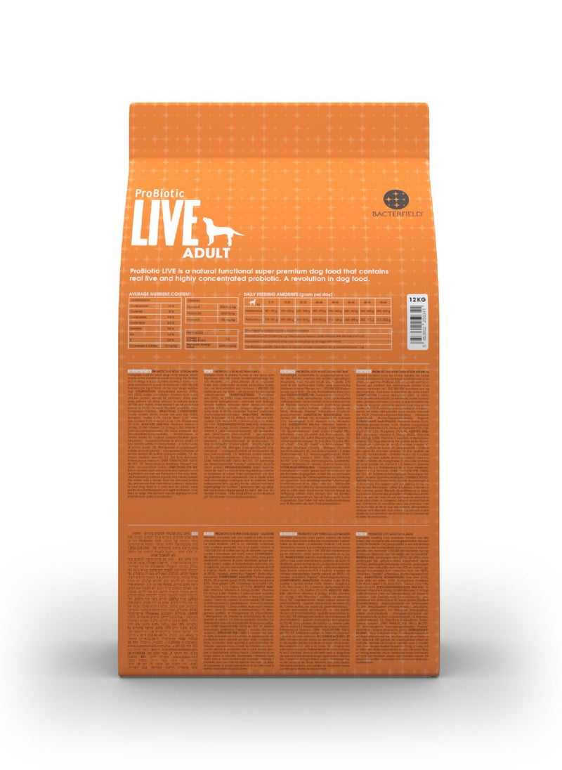 Probiotic Live - Dog Dry Food Adult Salmon and Rice - Image 1