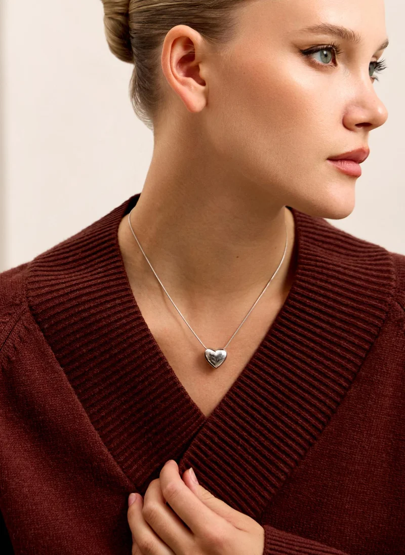 Lichi  Round chain with heart pendant for Women | Best Price UAE