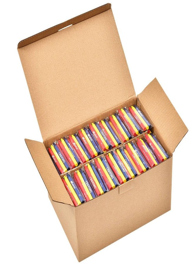 Madisi Crayons Bulk Pack, Regular Size, 3 Colors, 300 Packs, 900 Count - Image 1