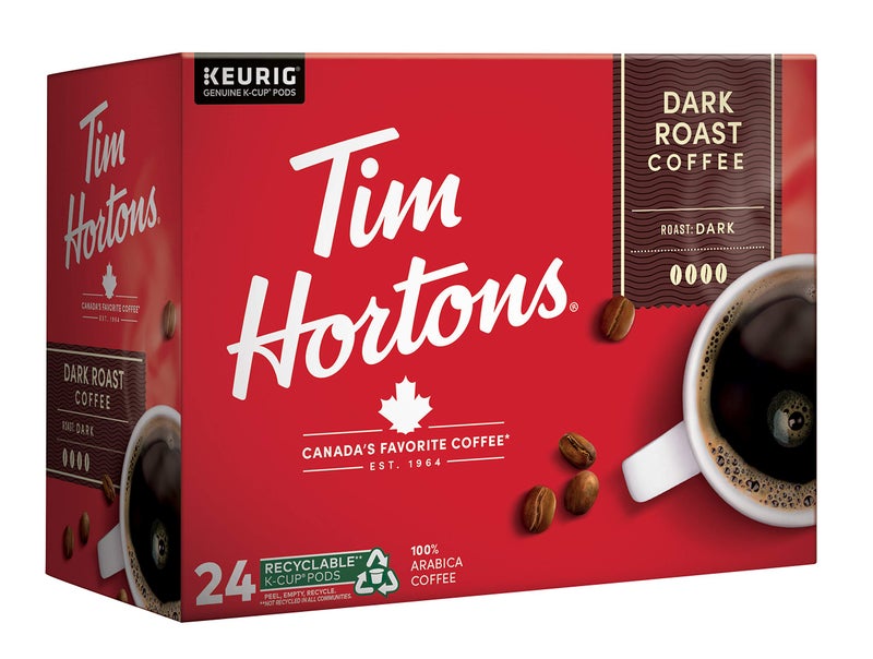 Tim Hortons Dark Roast Coffee, Single-Serve K-Cup Pods Compatible with Keurig Brewers, 24ct K-Cups - Image 3