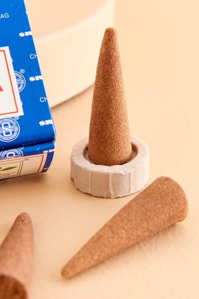 NOHUNT Rose Incense Dhoop Cones with Stand - 240gm, 20 Cones, Rose Scent, Promotes Relaxation and Meditation - Image 4
