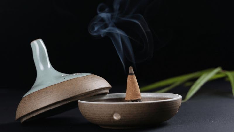 NOHUNT Rose Incense Dhoop Cones with Stand - 240gm, 20 Cones, Rose Scent, Promotes Relaxation and Meditation - Image 5