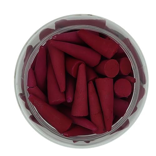 NOHUNT Rose Incense Dhoop Cones with Stand - 240gm, 20 Cones, Rose Scent, Promotes Relaxation and Meditation - Image 2