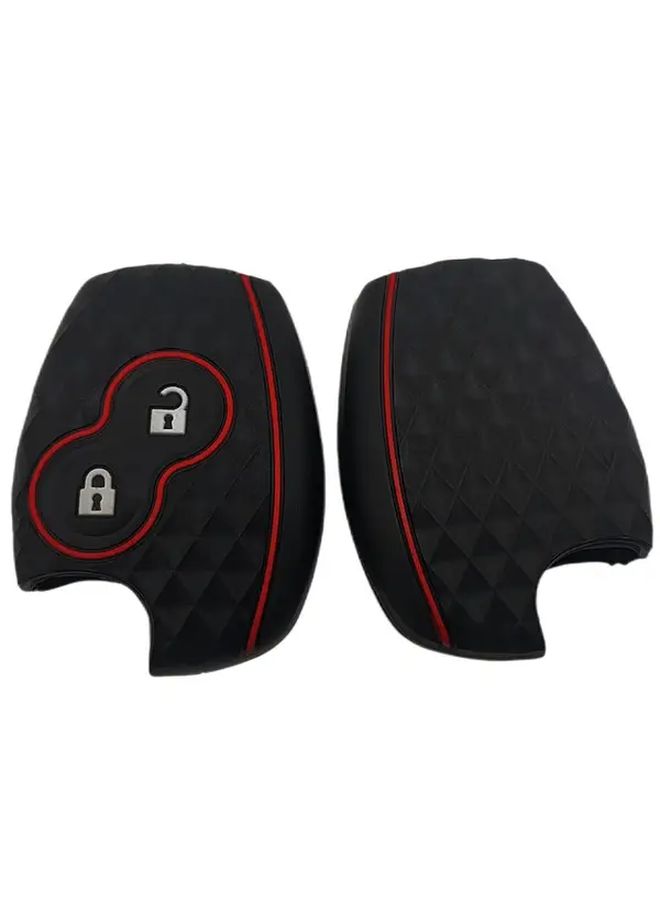 Black Silicone Car Key Case Cover For Renault Clio Scenic Megane Duster Sandero Captur Twingo Modus 2 Buttons - Image 1