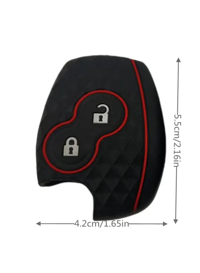Black Silicone Car Key Case Cover For Renault Clio Scenic Megane Duster Sandero Captur Twingo Modus 2 Buttons - Image 2