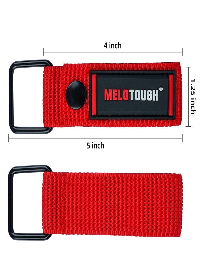MELOTOUGH Measuring Tape Holder Tape Measure Holder Drill Impact Tool Holster for Tape Measure, Drills, Clipped Tools (2pcs Red) - Image 3