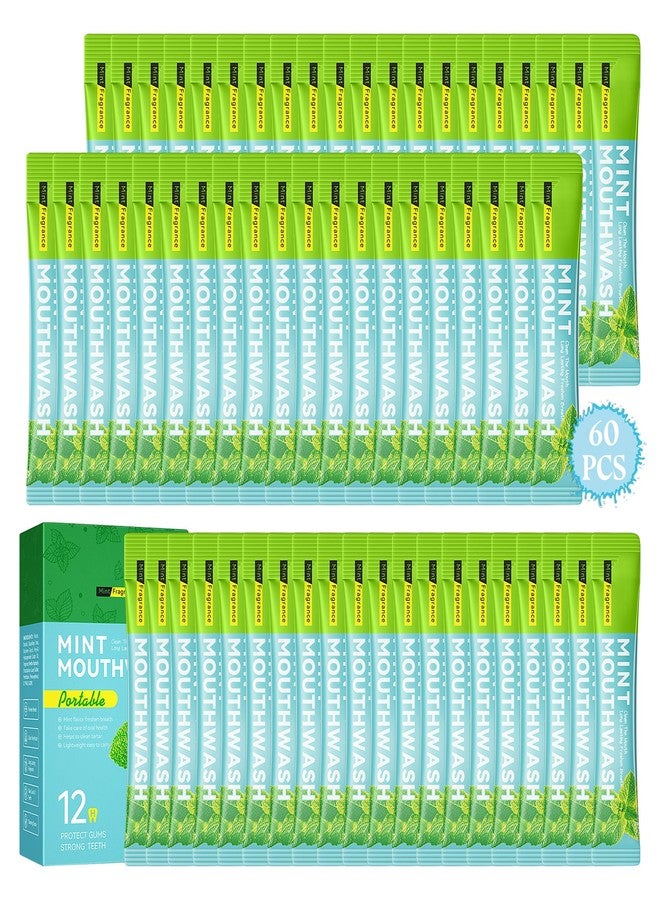 BKPPLZP Travel Mouthwash,Mini Travel Size Mouthwash for Fresh Breath,Refreshing Mint Flavor Travel Mouth Wash for Individual Packet Design - Image 1